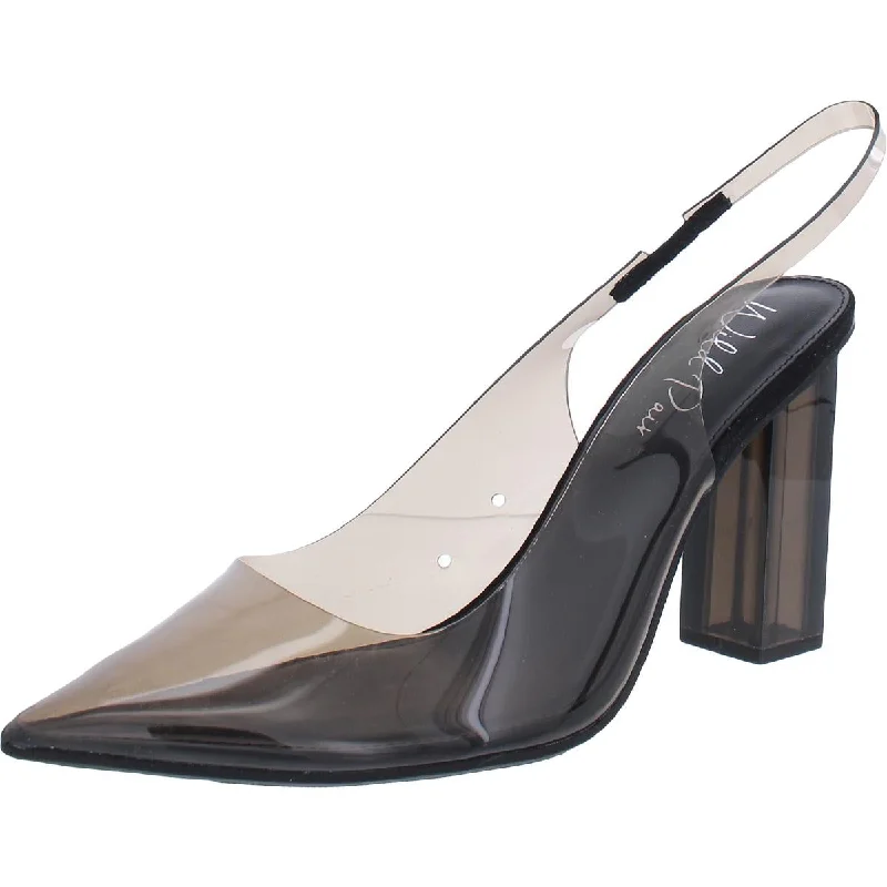 Comfortable Everyday Shoes Dharma Womens Vinyl Slingback Evening Heels