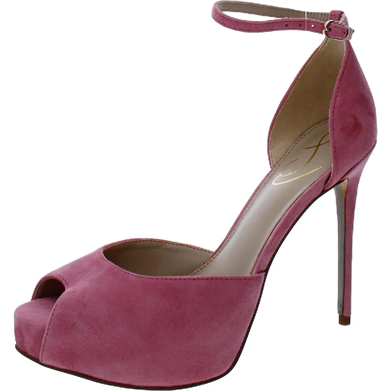 Women's Modern Shoes Florencia Womens Solid Ankle Strap Heels