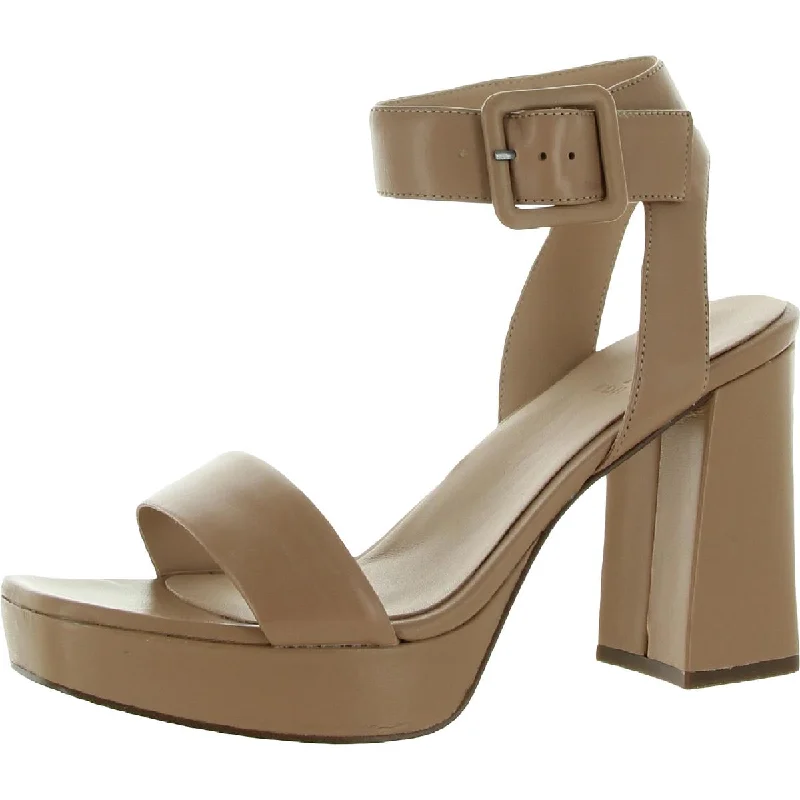All-Season Shoes Deal Jaselle Womens Leather Ankle Strap Heels