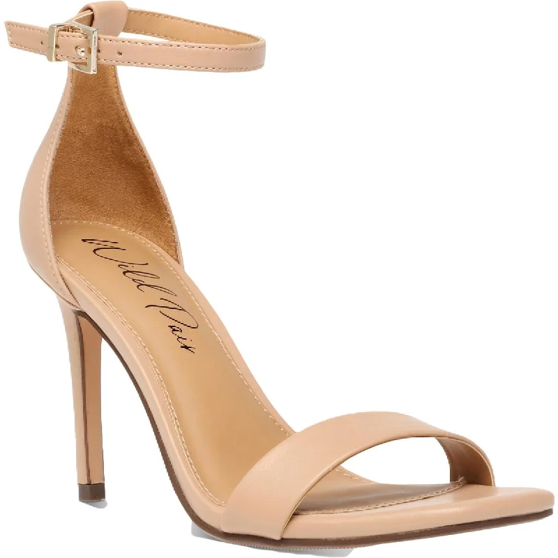 Women's Everyday Flats Bethie Womens Faux Leather Square Toe Ankle Strap