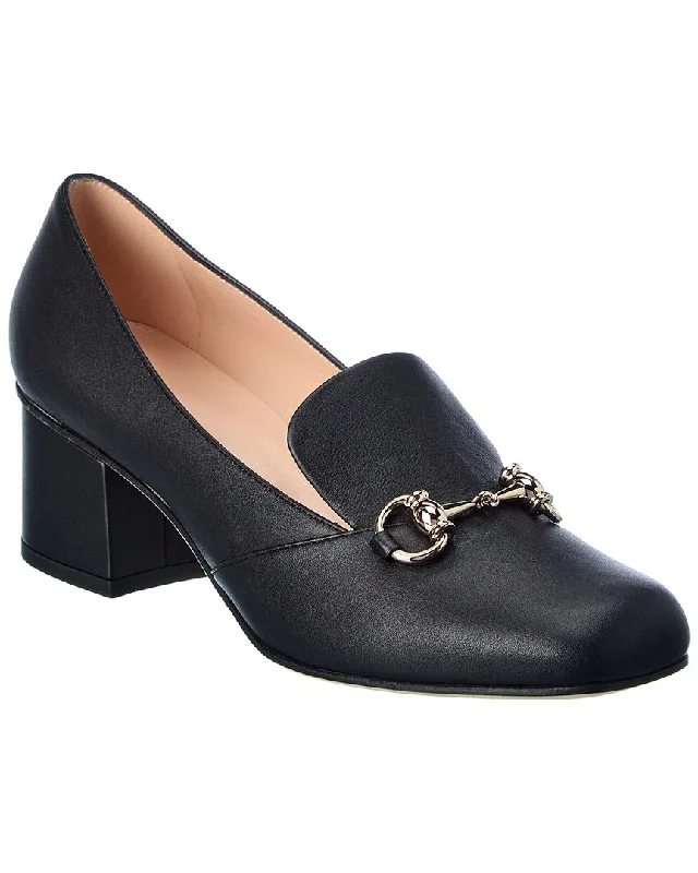 Casual Women's Flats Gucci Horsebit Leather Pump