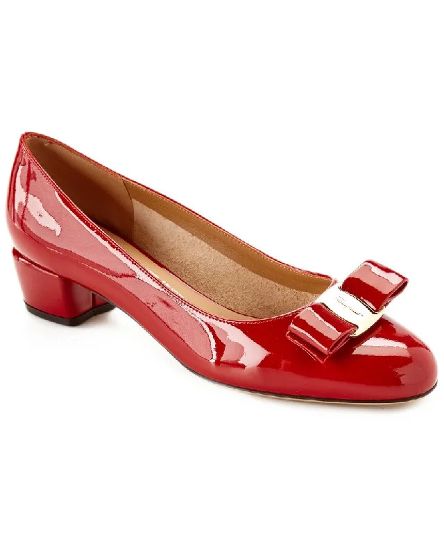 Stylish Looks Ferragamo Vara Patent Pump