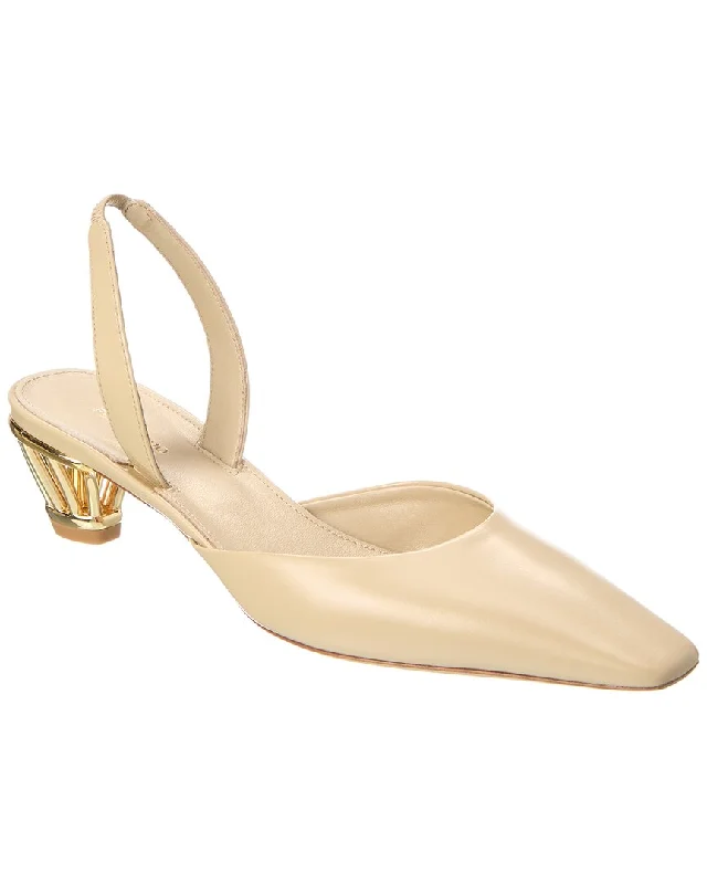 Comfortable Flats Sale Ferragamo Alyssa Leather Slingback Pump