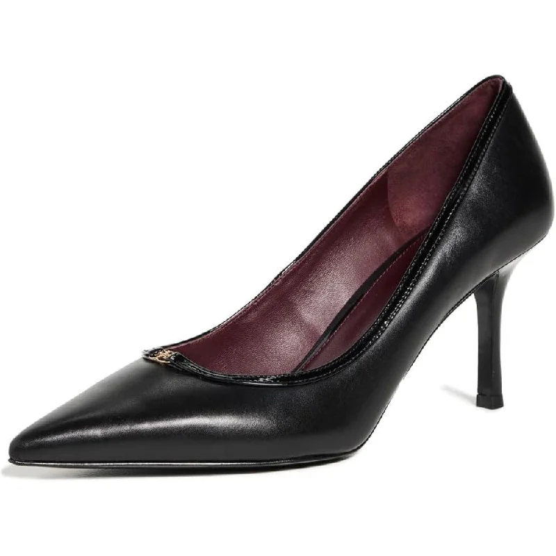 Stylish Statements Tory Burch Women's Double T Buckle 80mm Pumps, Perfect Black