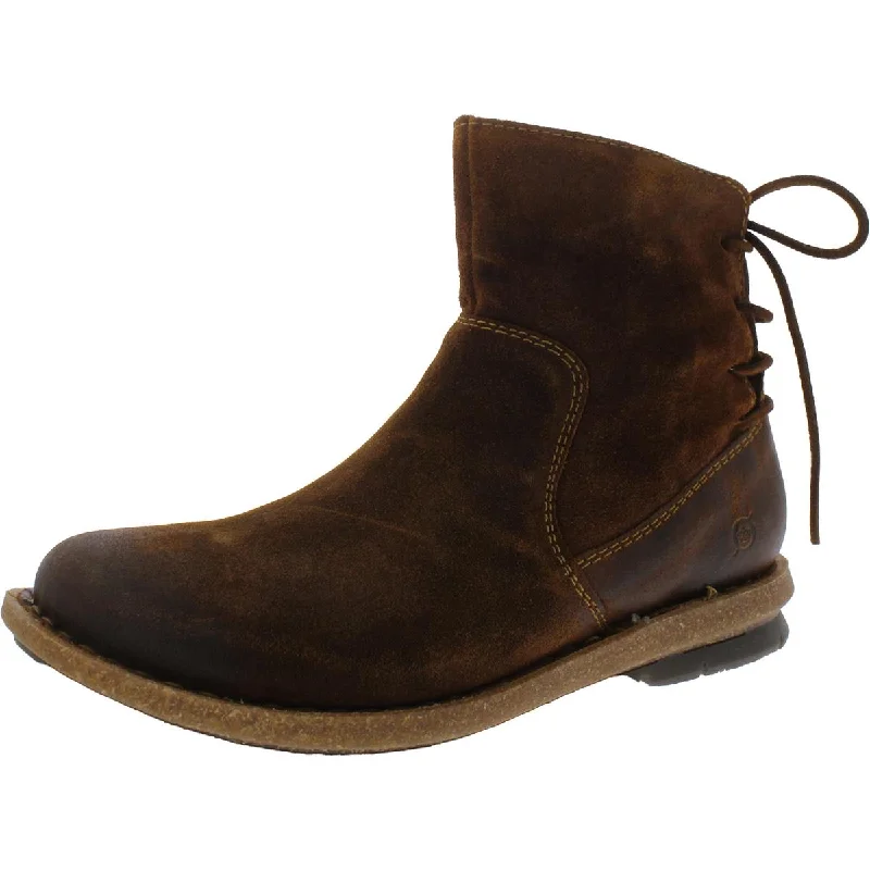 Trend Leading Collection Born Womens TARAN Leather Casual Ankle Boots