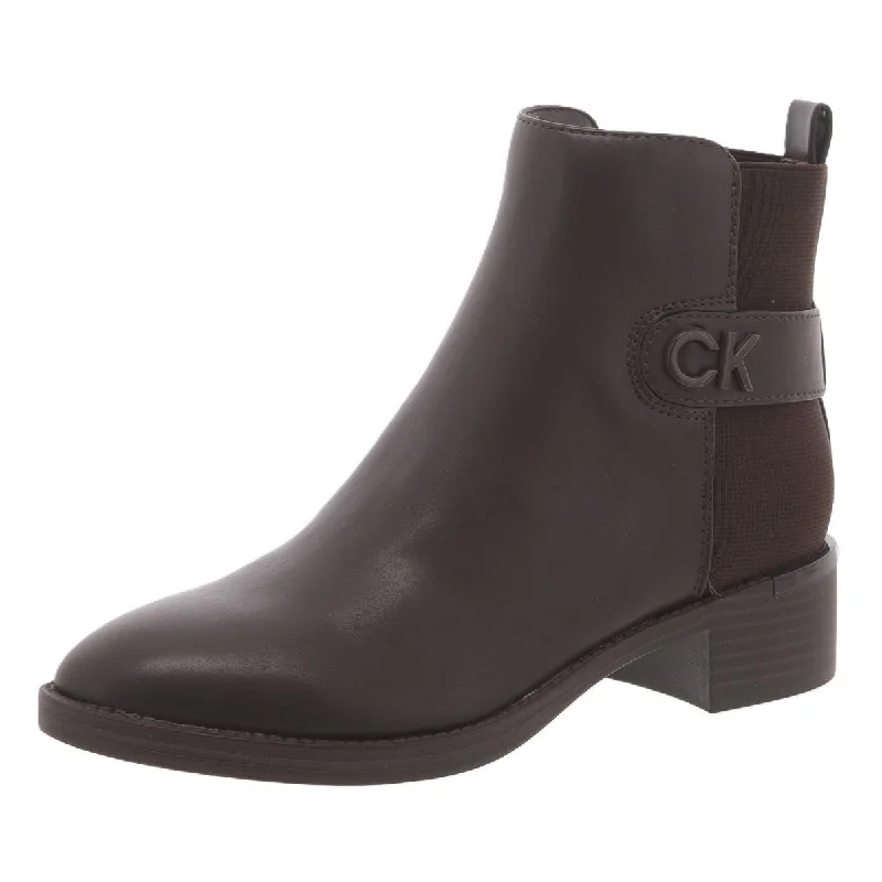 Timeless Elegance Redefined Calvin Klein Womens DAHARI Faux Leather Pointed Ankle Boots Timeless Elegance Redefined Calvin Klein Womens DAHARI Faux Leather Pointed Ankle Boots