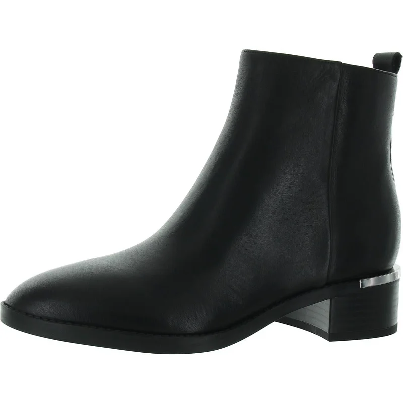 Avant-Garde Style Promotions Calvin Klein Womens DONOVI Leather Block heel Ankle Boots Avant-Garde Style Promotions Calvin Klein Womens DONOVI Leather Block heel Ankle Boots