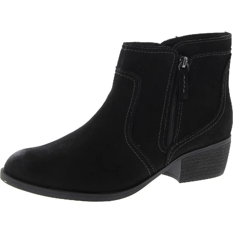 Casual Fashion Clarks Womens Charlten Ave Suede Block Heel Ankle Boots