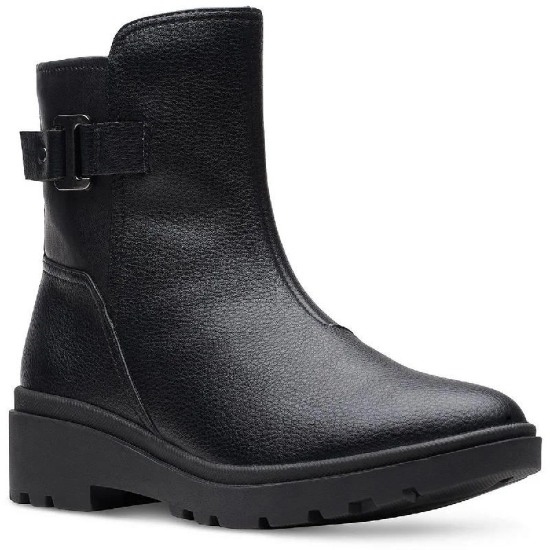 Huge Markdowns Clarks Womens Leather Embossed Ankle Boots