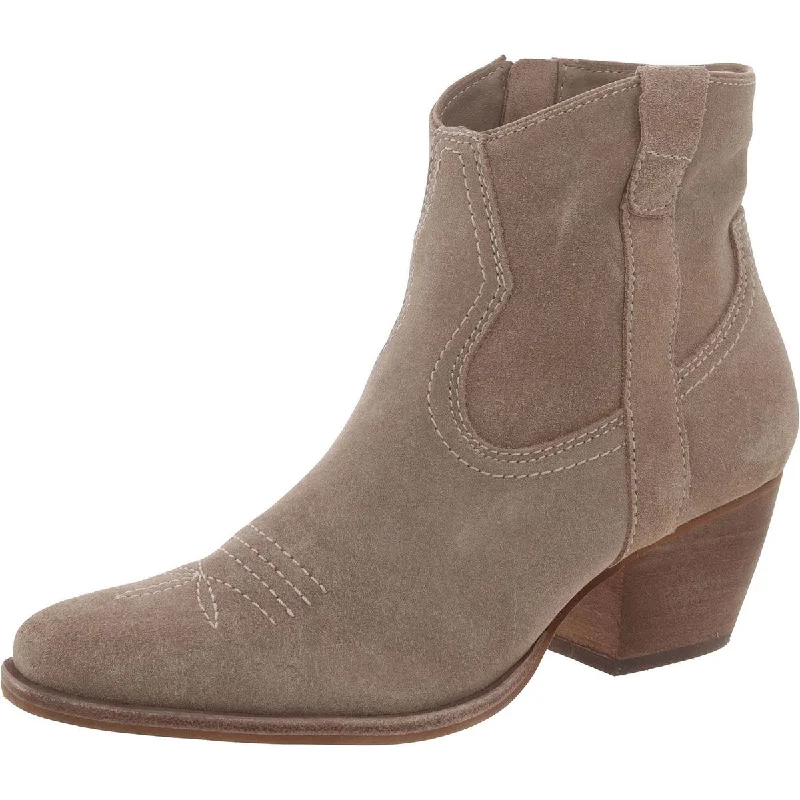 Budget Friendly Dolce Vita Womens Suede Pointed toe Cowboy, Western Boots