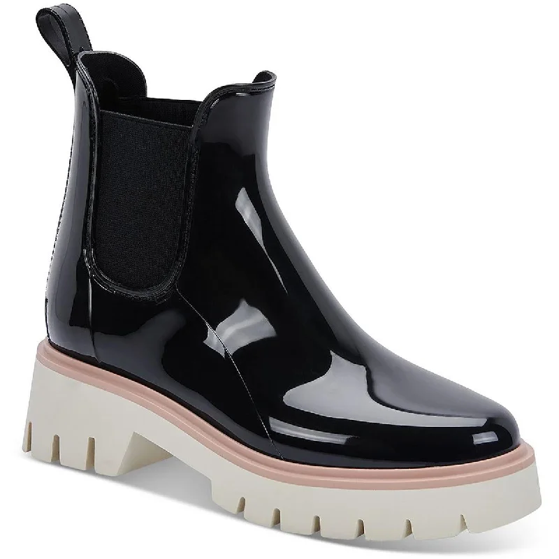 Limited-Time Offer Dolce Vita Womens Thundr H2O Patent Platform Rain Boots