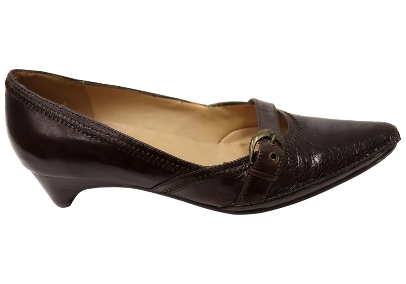Women's Everyday Shoes Donna Velenta Tamsin Womens Comfortable Leather Low Heel Shoes