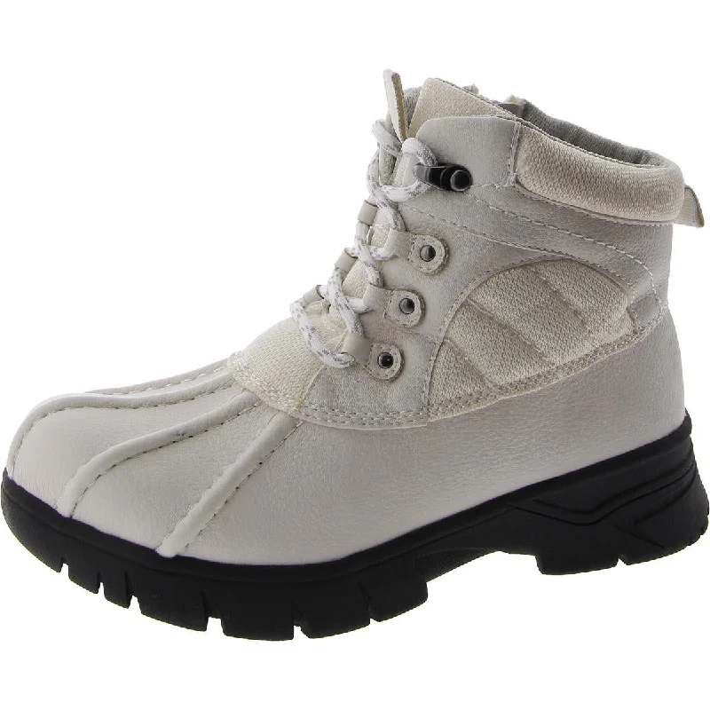 Polished Style Deals Easy Dry by Easy Street Womens Stormy Faux Leather Winter & Snow Boots Polished Style Deals Easy Dry by Easy Street Womens Stormy Faux Leather Winter & Snow Boots