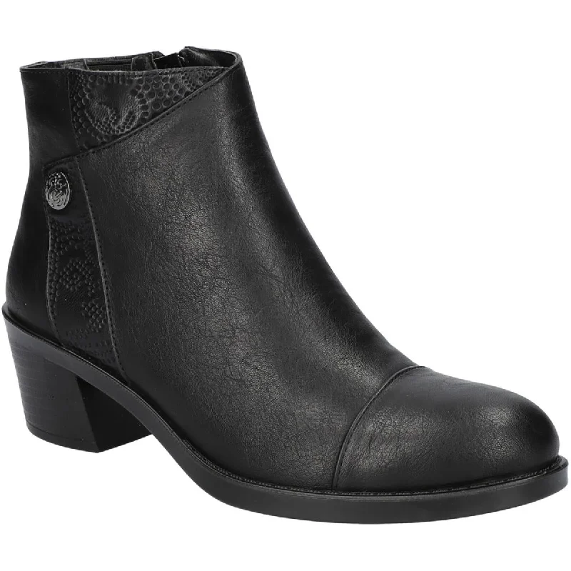 Limited Time Special Offer Easy Street Womens Bean Faux Leather Booties Ankle Boots