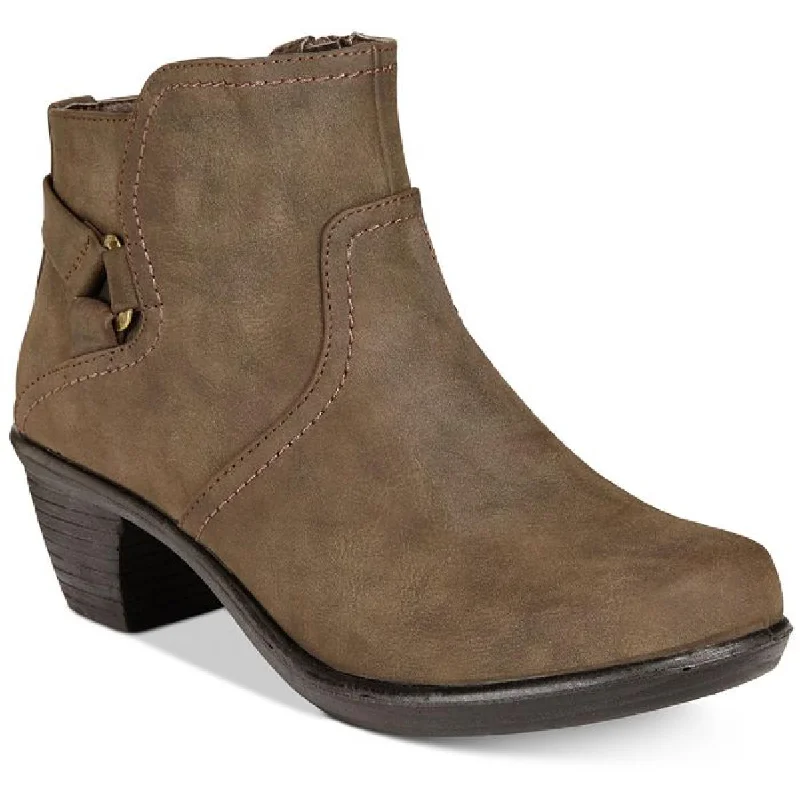 Athleisure Style Sale Easy Street Womens Dawnta Faux Leather Ankle Booties