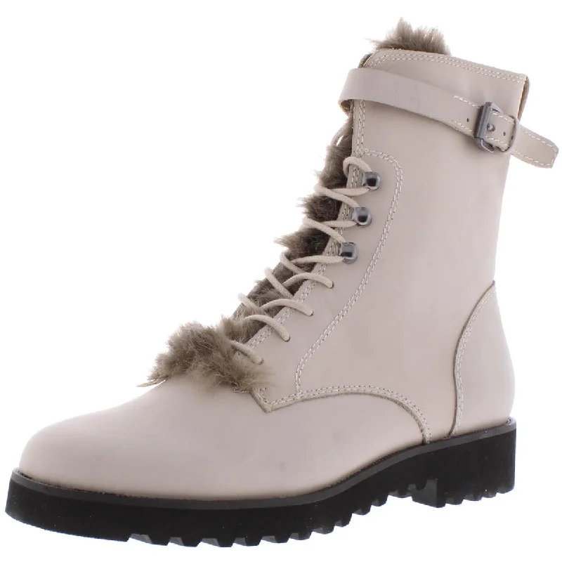 Discount Store Franco Sarto Womens Canon Leather Faux Fur Winter Boots