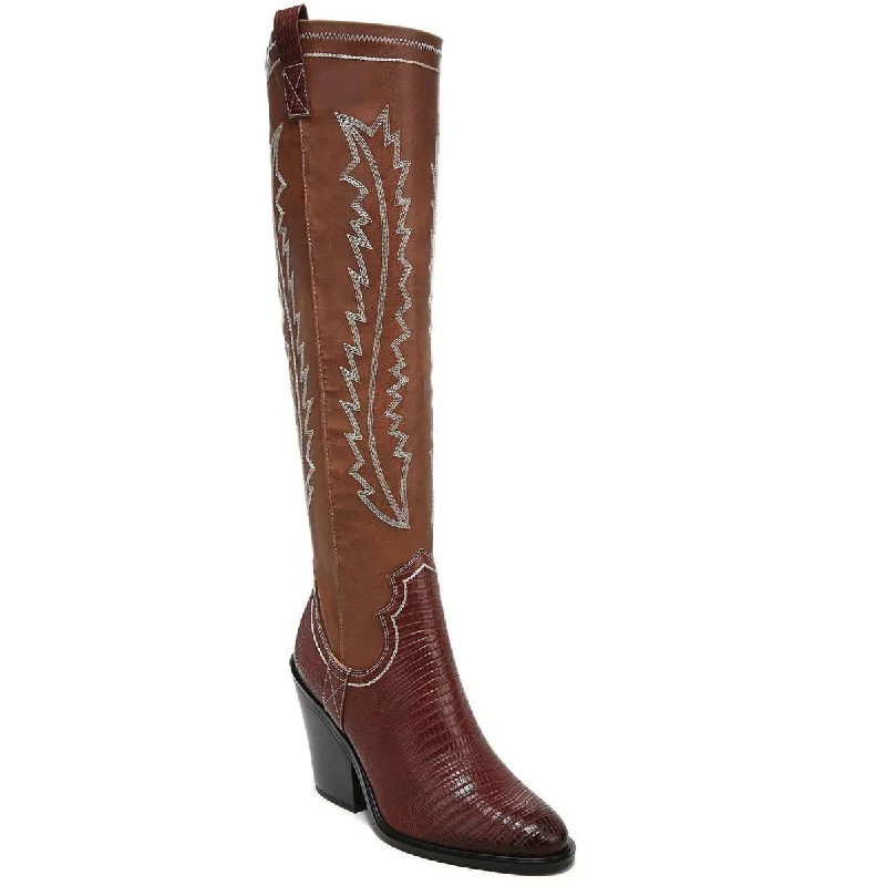 Spring Fashion Franco Sarto Womens Glenice  Embroidered Cowboy, Western Boots