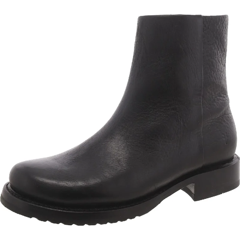 Comfortable Shoes Frye Womens Leather Zipper Booties