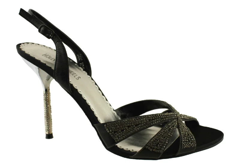 Elegant Evening Shoes Deal Hollywood Heels Flow Womens Dress Heel Sandals