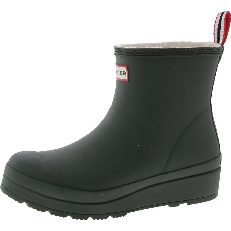 Trendy Street Style Hunter Womens Rubber Wedge Ankle Boots