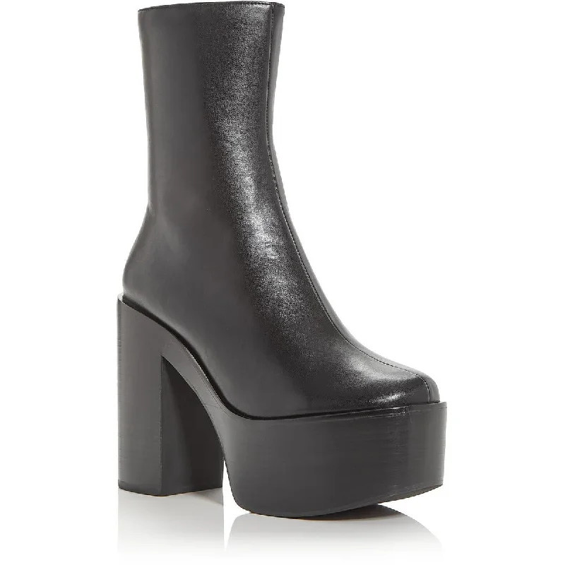 Trend Forward Threads Jeffrey Campbell Womens MEXIQUE Leather Platform Block Heels