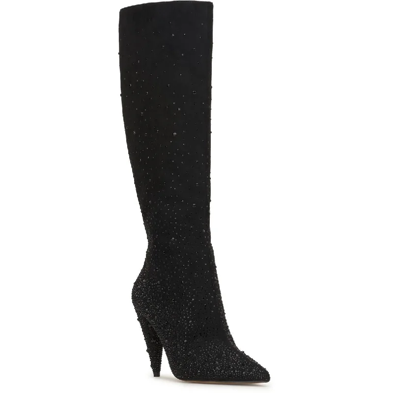 Everyday Fashion Shoes Jessica Simpson Womens Maryeli Faux Suede Embellished Knee-High Boots