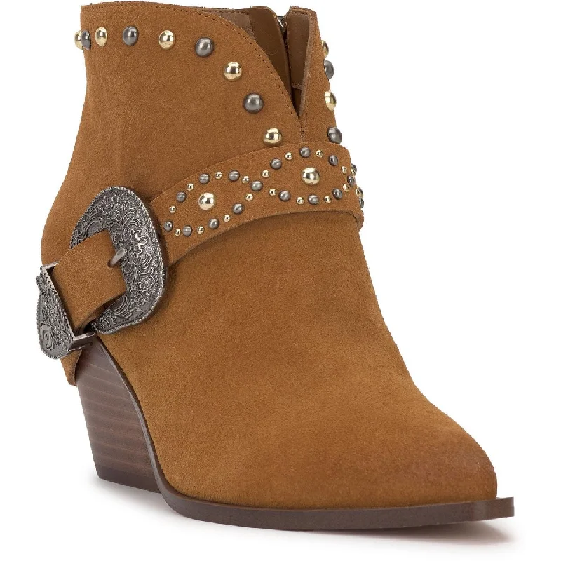 Contemporary Casual Footwear Jessica Simpson Womens Pivvy Suede Studded Cowboy, Western Boots