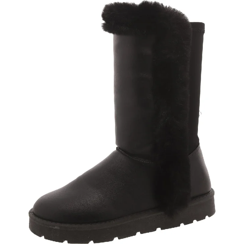 Comfortable Chic Journee Collection Womens Faux Leather Lugged Sole Winter & Snow Boots Comfortable Chic Journee Collection Womens Faux Leather Lugged Sole Winter & Snow Boots