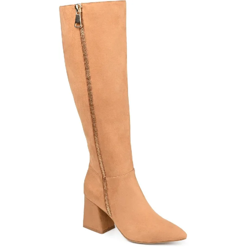 Chic Style Journee Collection Womens Idinna-WC Vegan Leather Wide Calf Knee-High Boots Chic Style Journee Collection Womens Idinna-WC Vegan Leather Wide Calf Knee-High Boots