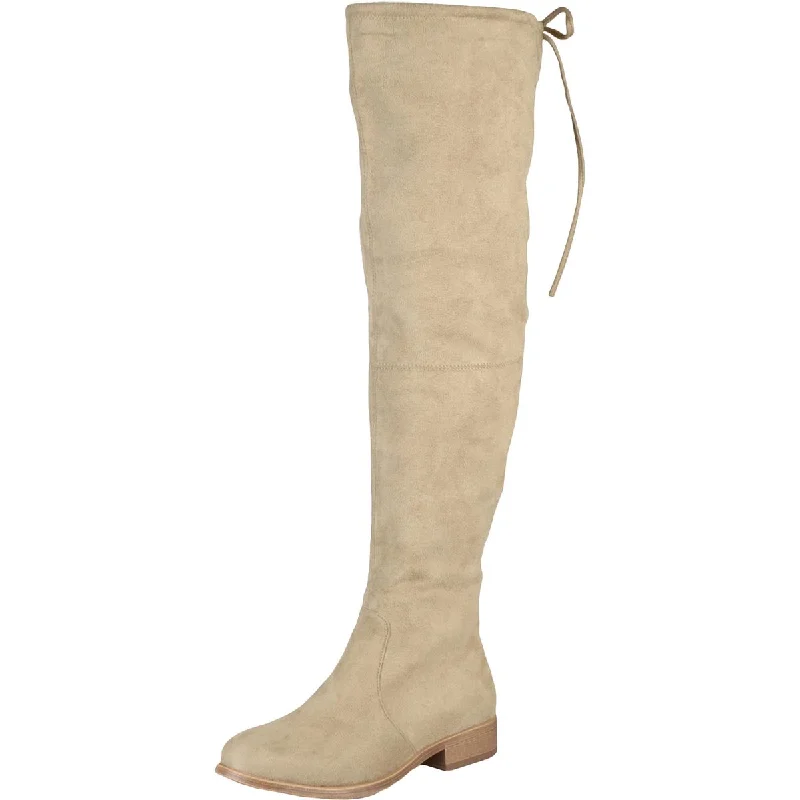 Fresh Styles, Fresh Deals Journee Collection Womens Mount Faux Suede Wide Calf Over-The-Knee Boots