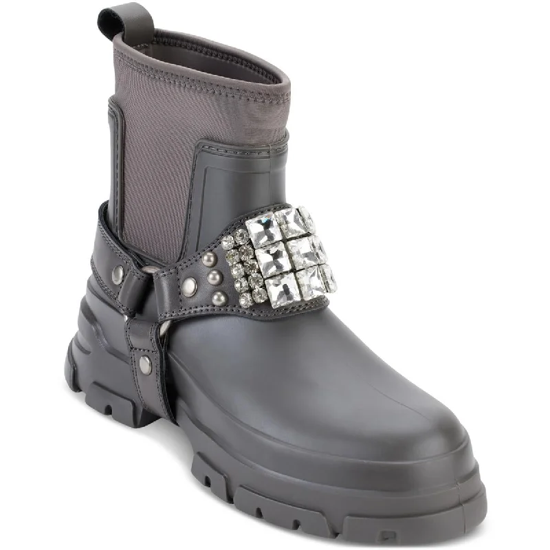 Contemporary Casual Footwear Karl Lagerfeld Paris Womens Rylie Embellished Wedge Ankle Boots Contemporary Casual Footwear Karl Lagerfeld Paris Womens Rylie Embellished Wedge Ankle Boots