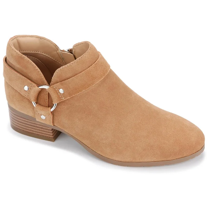 Stylish Shoe Discounts Kenneth Cole Reaction Womens Side Skip Harness Suede Booties Ankle Boots