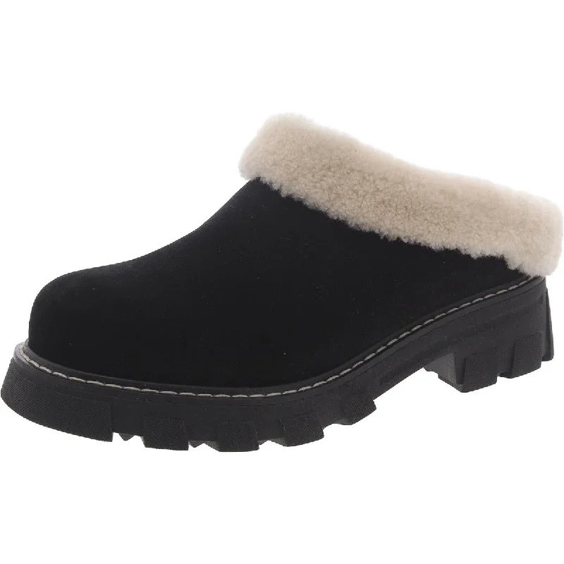 Weekend Exclusive La Canadienne Womens Suede Shearling Booties