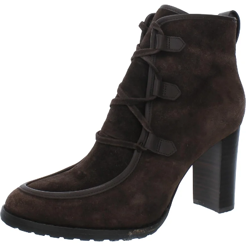 Flexible Sole Shoes Sale Lauren Ralph Lauren Womens Mabel Suede Lace-Up Booties