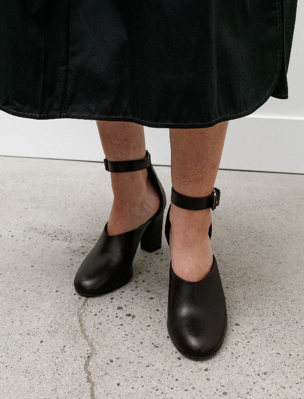 Everyday Fashion Shoes Round Toe Open Pump Dark Chocolate