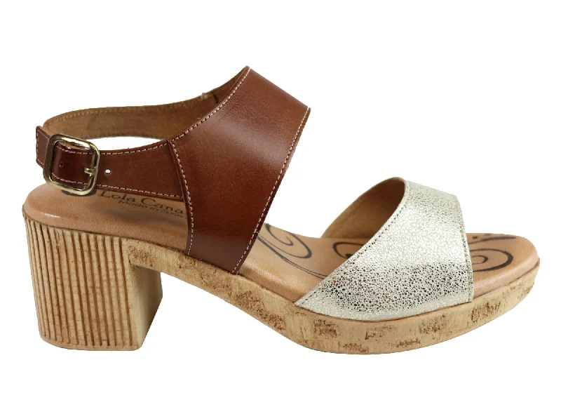 Polished Style Deals Lola Canales Mia Womens Comfort Leather Mid Heel Sandals Made In Spain Polished Style Deals Lola Canales Mia Womens Comfort Leather Mid Heel Sandals Made In Spain