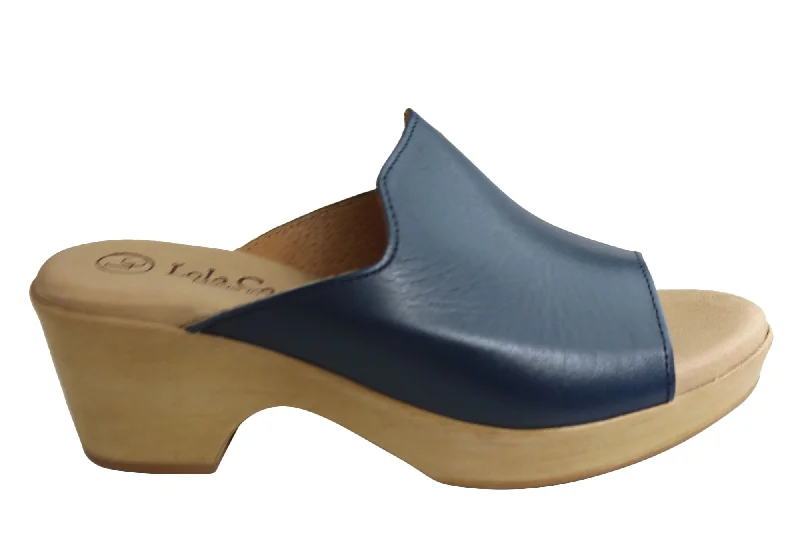 Limited Stock Lola Canales Trinity Womens Spanish Comfortable Leather Slide Sandals