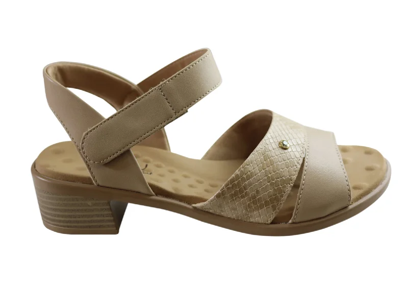 Shop Sales Malu Supercomfort Calla Womens Comfort Low Heel Sandals Made In Brazil