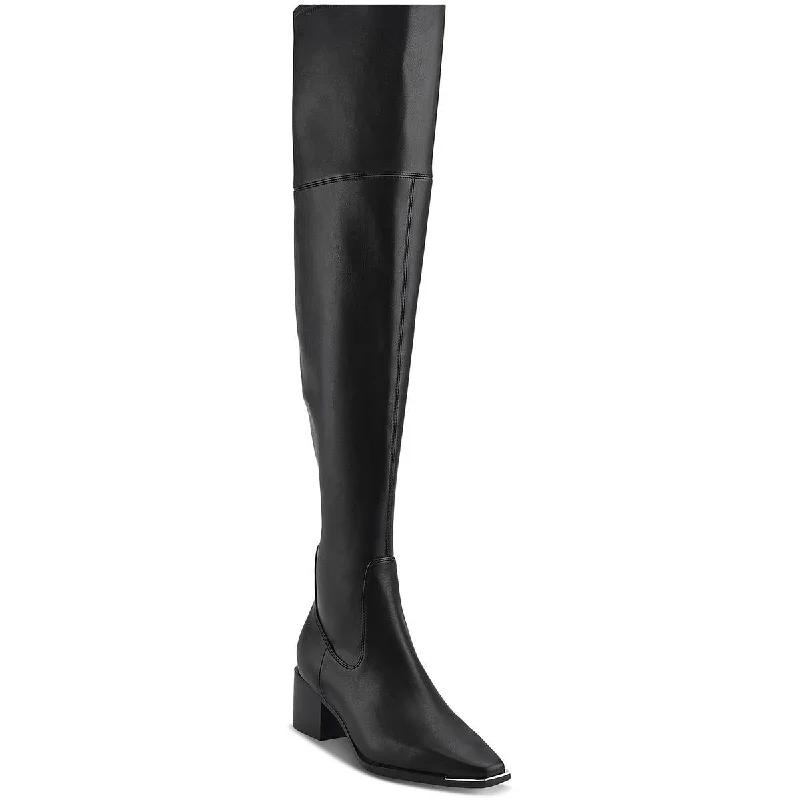 Buy More, Save More Marc Fisher LTD Womens NOEMI Faux Leather Slip On Over-The-Knee Boots Buy More, Save More Marc Fisher LTD Womens NOEMI Faux Leather Slip On Over-The-Knee Boots