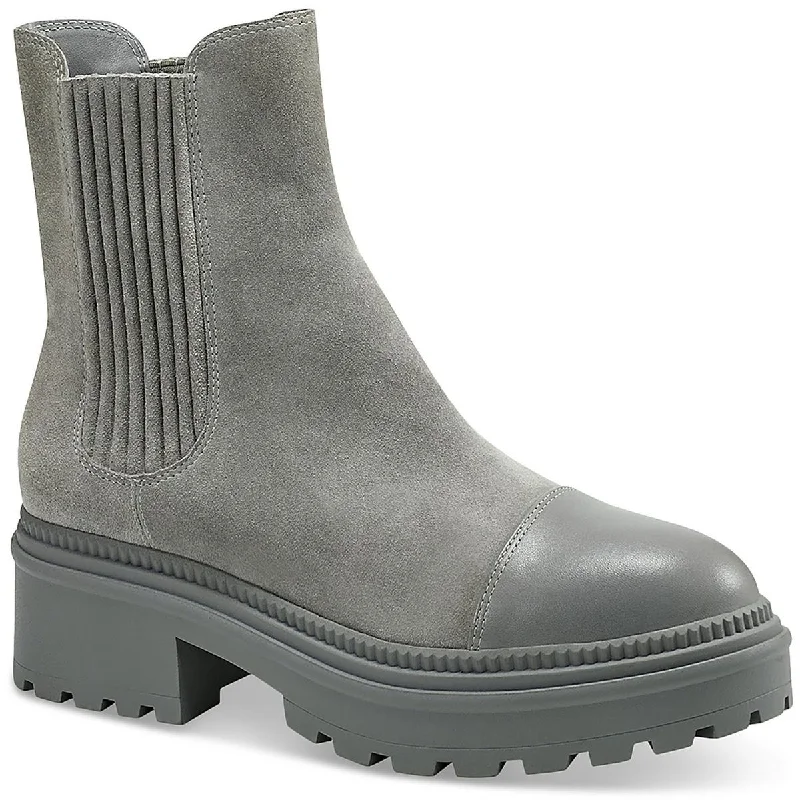 Enjoy Discount Marc Fisher Womens Hadria Lugged Sole Pull On Ankle Boots