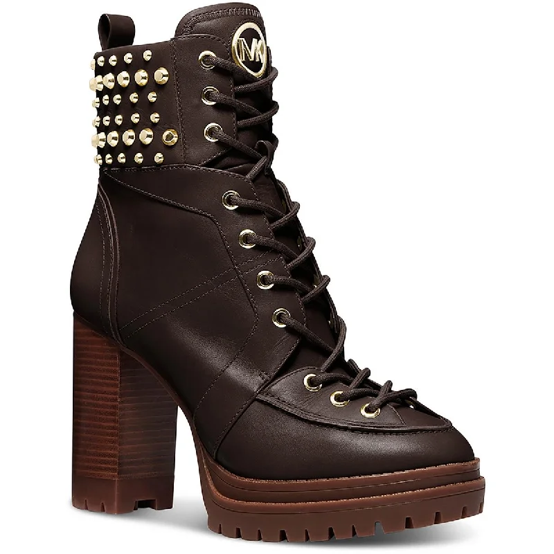 Exclusive Discount Michael Kors Womens Lace Up Zipper Ankle Boots