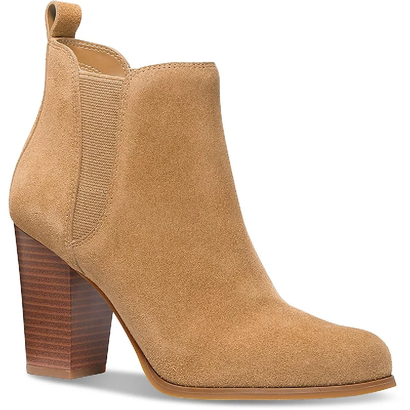 Must-Have Boots Sale MICHAEL Michael Kors Womens Evaline Heeled Bootie Suede Padded Insole Booties Must-Have Boots Sale MICHAEL Michael Kors Womens Evaline Heeled Bootie Suede Padded Insole Booties