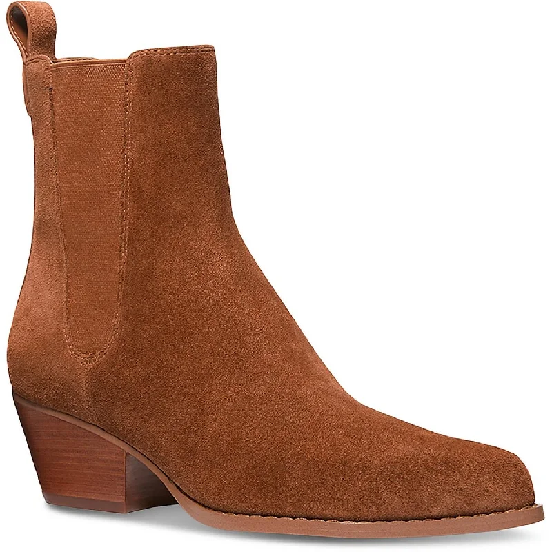 Pastel Styles MICHAEL Michael Kors Womens Kinlee Suede Almond Toe Chelsea Boots