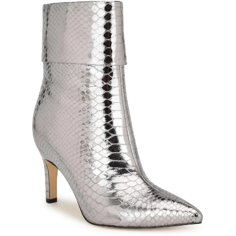 Trend Alert Nine West Womens Gemms 3 Faux Leather Pointed Toe Mid-Calf Boots