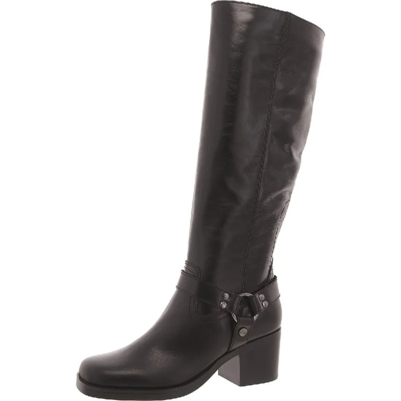 Mega Sales Nine West Womens KOOP Leather Pull On Knee-High Boots
