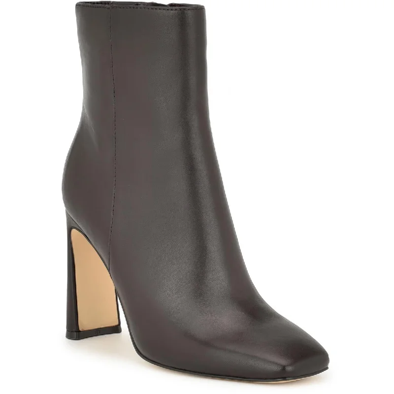 Modern Casual Shoes Nine West Womens Leather Square Toe Ankle Boots