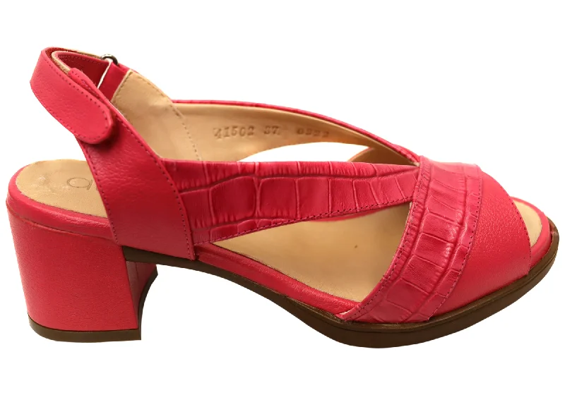 Women's Bold Fashion Shoes Opananken Raquel Womens Comfortable Leather Mid Heel Sandals Women's Bold Fashion Shoes Opananken Raquel Womens Comfortable Leather Mid Heel Sandals