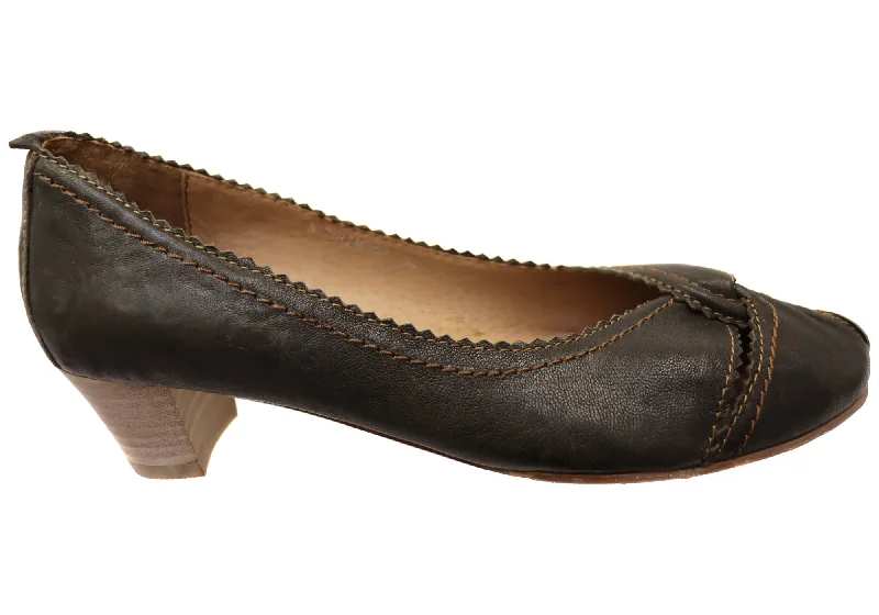 Women's Non-Slip Shoes Orizonte Rushmore Womens Comfortable Leather Low Heel Shoes