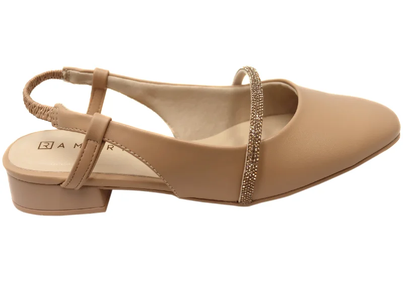 Best Shoe Deals Ramarim Roxana Womens Brazilian Low Heel Sling Back Shoes