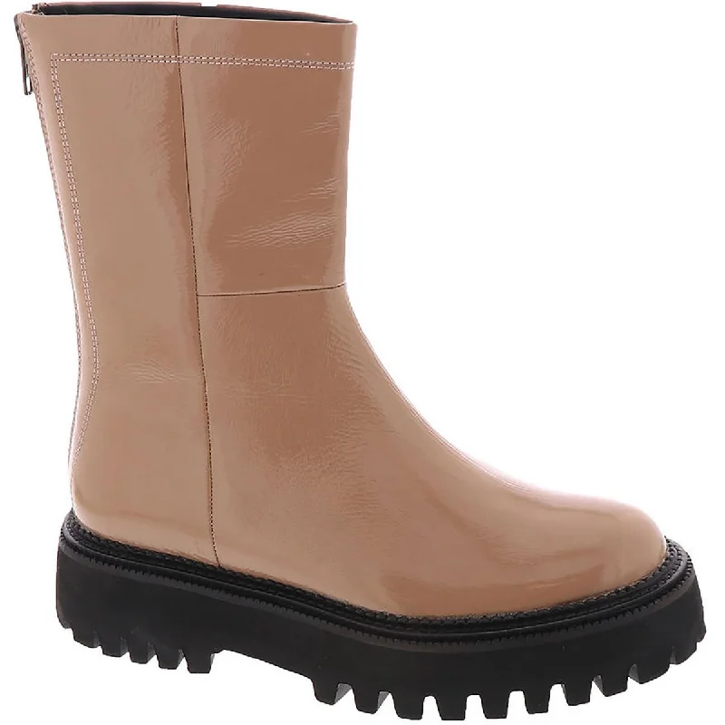 Huge Markdowns Seychelles Womens Patent Leather Round Toe Mid-Calf Boots